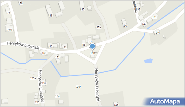 Henryków Lubański, Henryków Lubański, 150, mapa Henryków Lubański