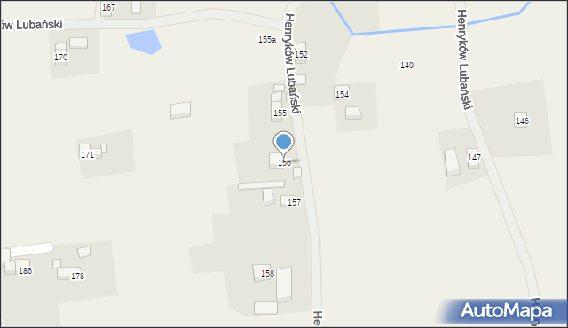 Henryków Lubański, Henryków Lubański, 156, mapa Henryków Lubański