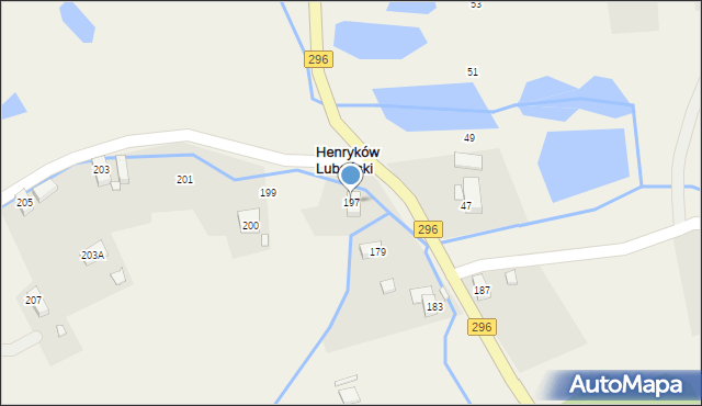 Henryków Lubański, Henryków Lubański, 198, mapa Henryków Lubański