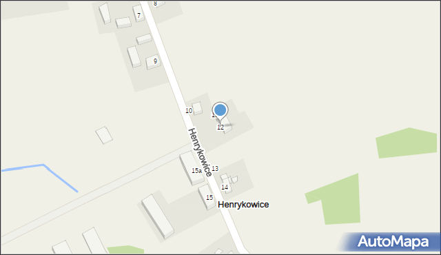 Henrykowice, Henrykowice, 12, mapa Henrykowice