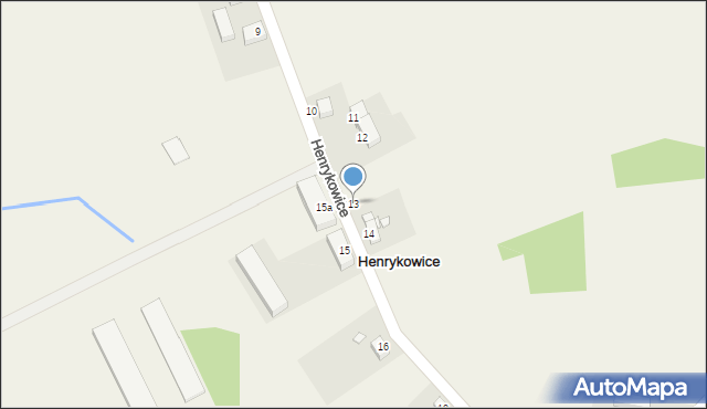 Henrykowice, Henrykowice, 13, mapa Henrykowice