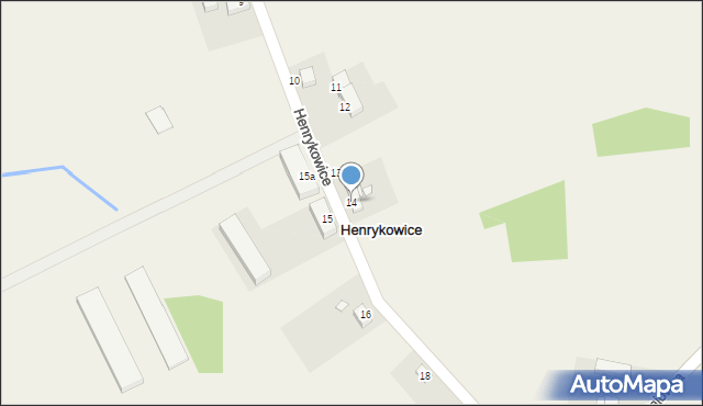 Henrykowice, Henrykowice, 14, mapa Henrykowice