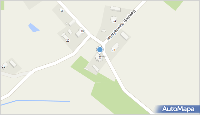 Henrykowice, Henrykowice, 22, mapa Henrykowice