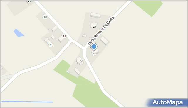 Henrykowice, Henrykowice, 23, mapa Henrykowice