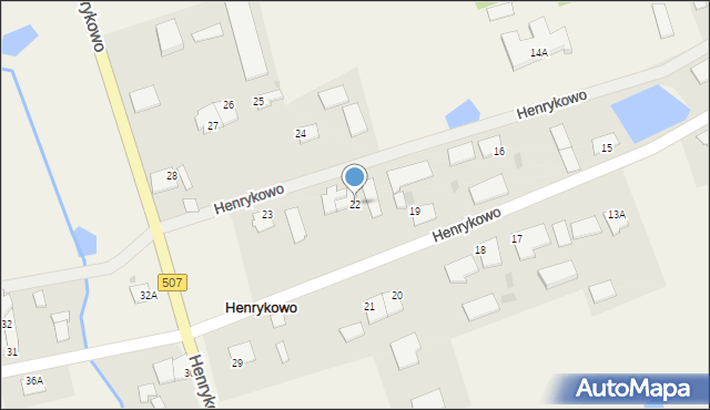 Henrykowo, Henrykowo, 22, mapa Henrykowo