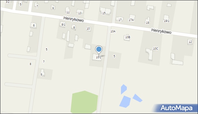 Henrykowo, Henrykowo, 10/1, mapa Henrykowo