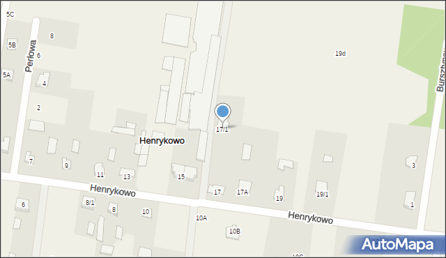 Henrykowo, Henrykowo, 17/1, mapa Henrykowo