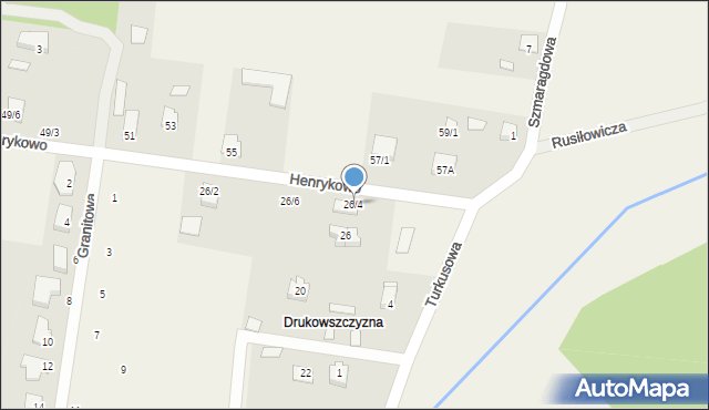 Henrykowo, Henrykowo, 26/4, mapa Henrykowo