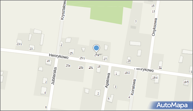 Henrykowo, Henrykowo, 27a, mapa Henrykowo