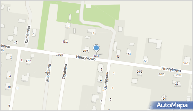 Henrykowo, Henrykowo, 49/3, mapa Henrykowo