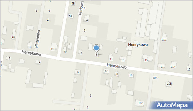 Henrykowo, Henrykowo, 9, mapa Henrykowo