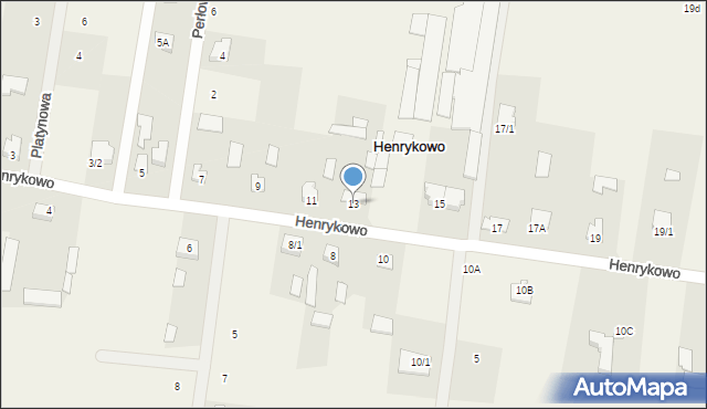 Henrykowo, Henrykowo, 13, mapa Henrykowo