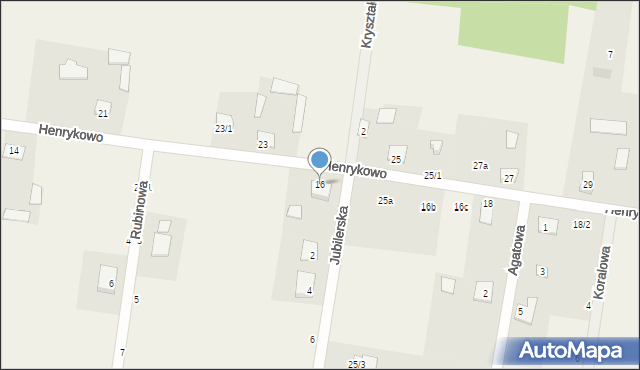 Henrykowo, Henrykowo, 16a, mapa Henrykowo