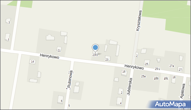 Henrykowo, Henrykowo, 23/1, mapa Henrykowo