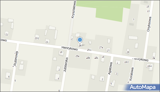 Henrykowo, Henrykowo, 25, mapa Henrykowo