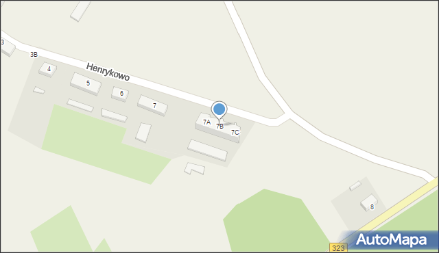Henrykowo, Henrykowo, 7B, mapa Henrykowo