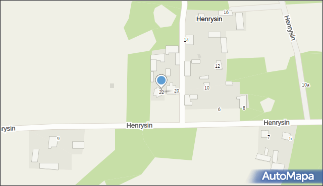Henrysin, Henrysin, 22, mapa Henrysin