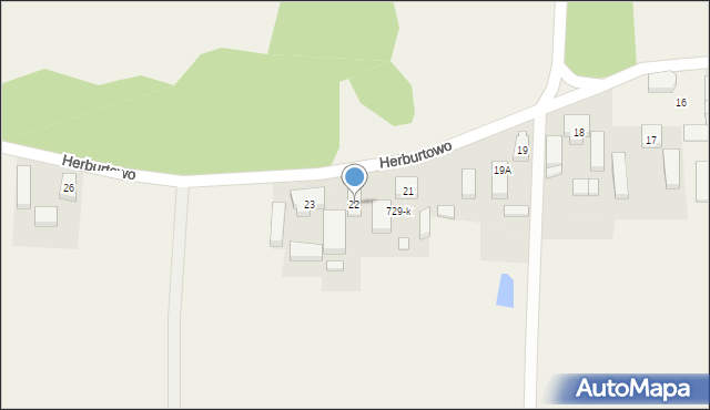 Herburtowo, Herburtowo, 22, mapa Herburtowo