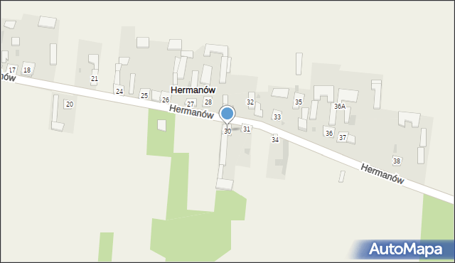 Hermanów, Hermanów, 30, mapa Hermanów