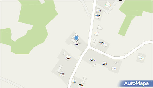 Hermanowa, Hermanowa, 732, mapa Hermanowa