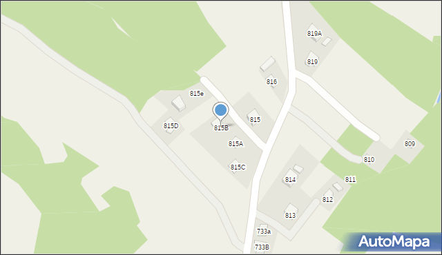 Hermanowa, Hermanowa, 815B, mapa Hermanowa
