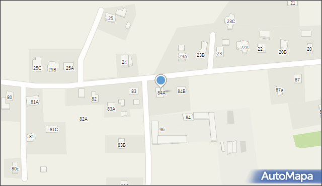Hermanowa, Hermanowa, 84A, mapa Hermanowa