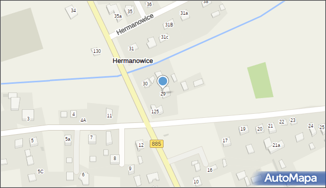 Hermanowice, Hermanowice, 29, mapa Hermanowice