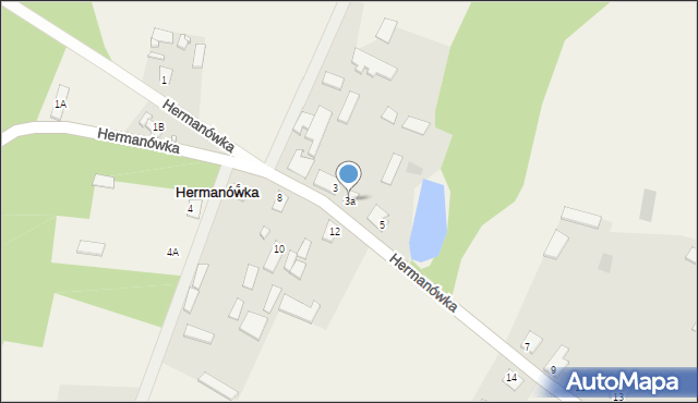Hermanówka, Hermanówka, 3a, mapa Hermanówka