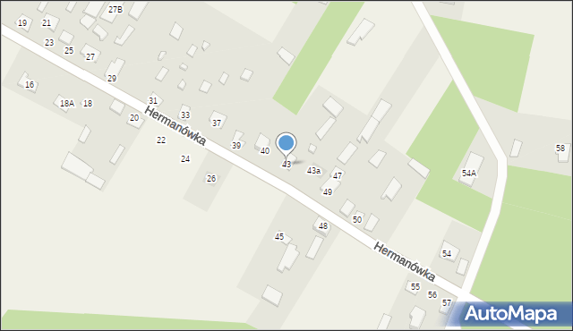 Hermanówka, Hermanówka, 43, mapa Hermanówka