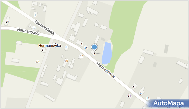 Hermanówka, Hermanówka, 5, mapa Hermanówka