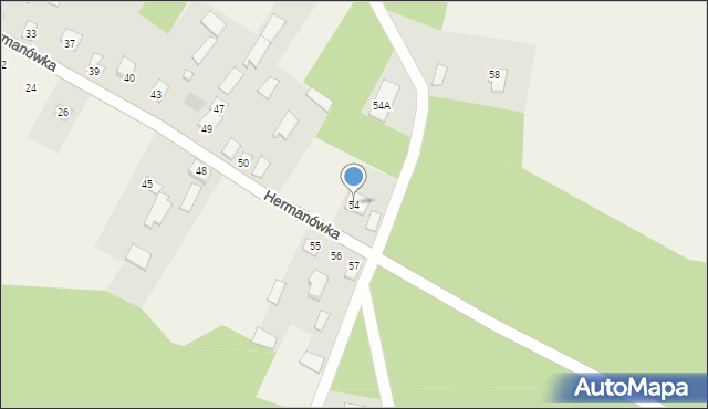Hermanówka, Hermanówka, 54, mapa Hermanówka