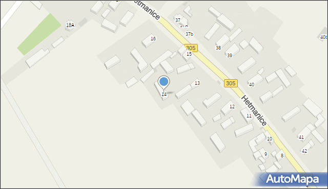 Hetmanice, Hetmanice, 14, mapa Hetmanice