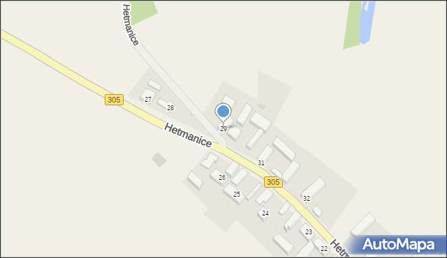 Hetmanice, Hetmanice, 29, mapa Hetmanice