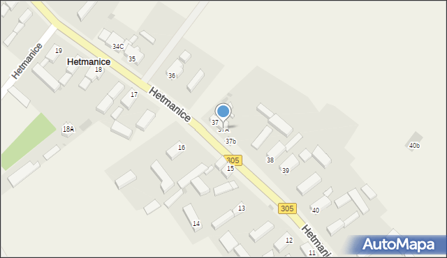 Hetmanice, Hetmanice, 37A, mapa Hetmanice
