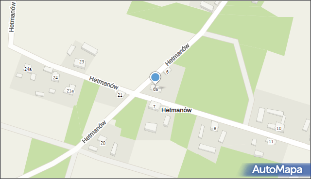 Hetmanów, Hetmanów, 6a, mapa Hetmanów