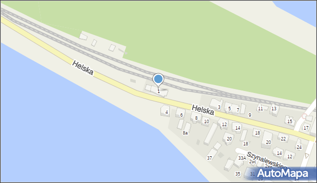 Jastarnia, Helska, 1, mapa Jastarnia