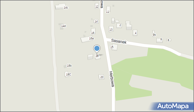 Jaworzno, Herbowa, 18, mapa Jaworzno