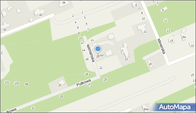 Kady, Hetmańska, 19, mapa Kady