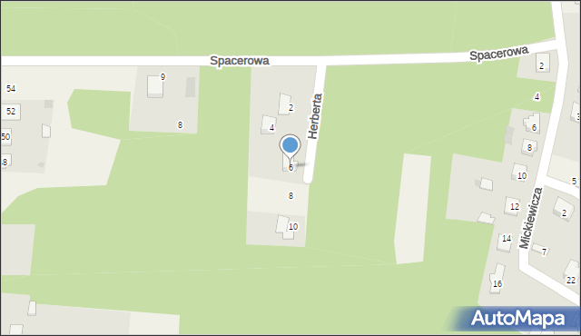 Kadzidło, Herberta Zbigniewa, 6, mapa Kadzidło