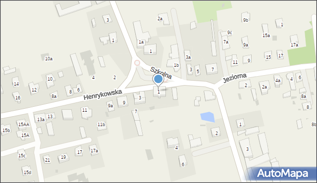 Kajkowo, Henrykowska, 1, mapa Kajkowo