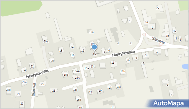 Kajkowo, Henrykowska, 8a, mapa Kajkowo