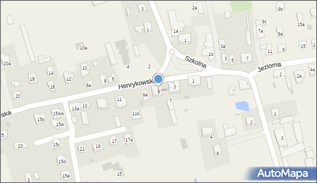 Kajkowo, Henrykowska, 9, mapa Kajkowo