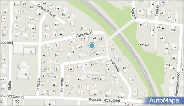 Katowice, Herberta Zbigniewa, 22, mapa Katowic