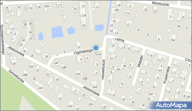 Kobyłka, Heweliusza Jana, 7, mapa Kobyłka