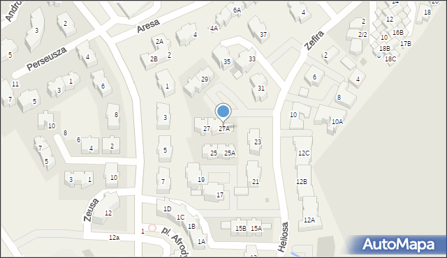 Kowale, Heliosa, 27A, mapa Kowale