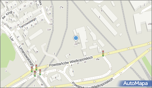 Kraków, Hetmańska, 11c, mapa Krakowa