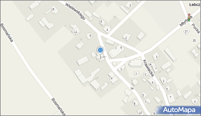 Łebcz, Hetmańska, 2, mapa Łebcz