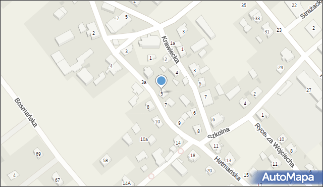 Łebcz, Hetmańska, 5, mapa Łebcz