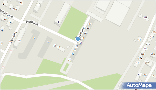 Legionowo, Herberta Zbigniewa, 21, mapa Legionowo