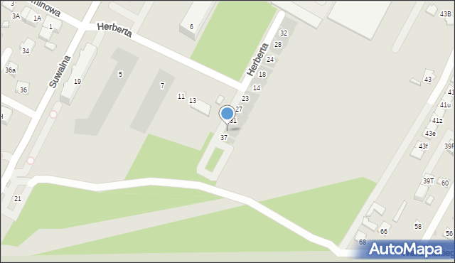 Legionowo, Herberta Zbigniewa, 35, mapa Legionowo